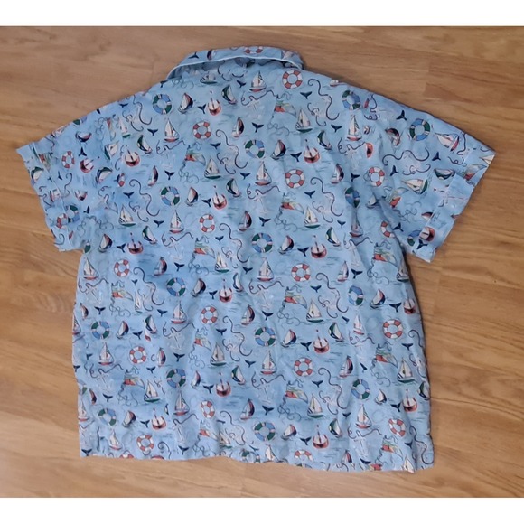 VERA BRADLEY Pajama Set Really Regatta Nautical Size XL Shorts And Short Sleeve - Picture 3 of 8